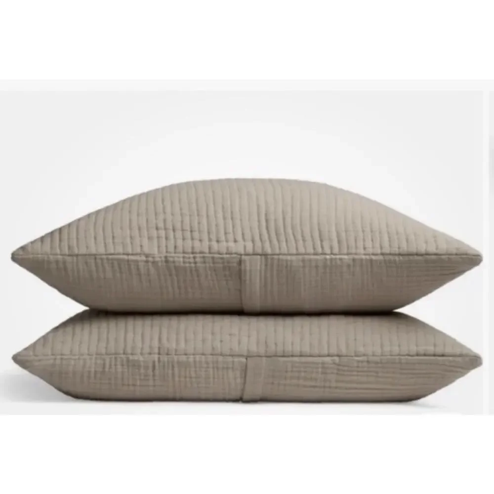 Parachute Air Organic Cotton Quilt King/cal King Bisque & 2 Kg Sz Shams NEW $398